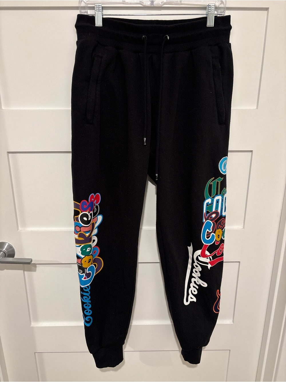 Cookies Men’s Black Graphic Drawstring Joggers